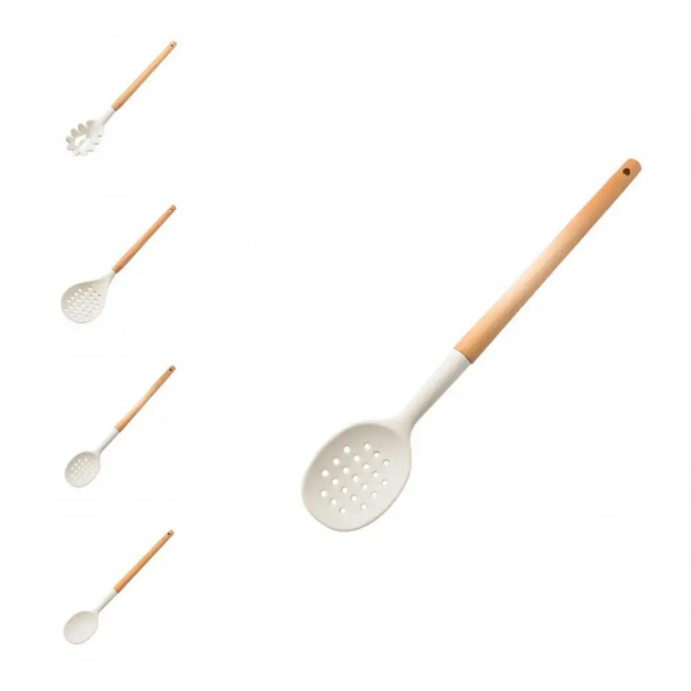 

Egg-beater Portable Widely Use Easy Carry Non-stick Flexible Cooking Utensils Noddle Strainer Spatula Scraper Spoon Clip