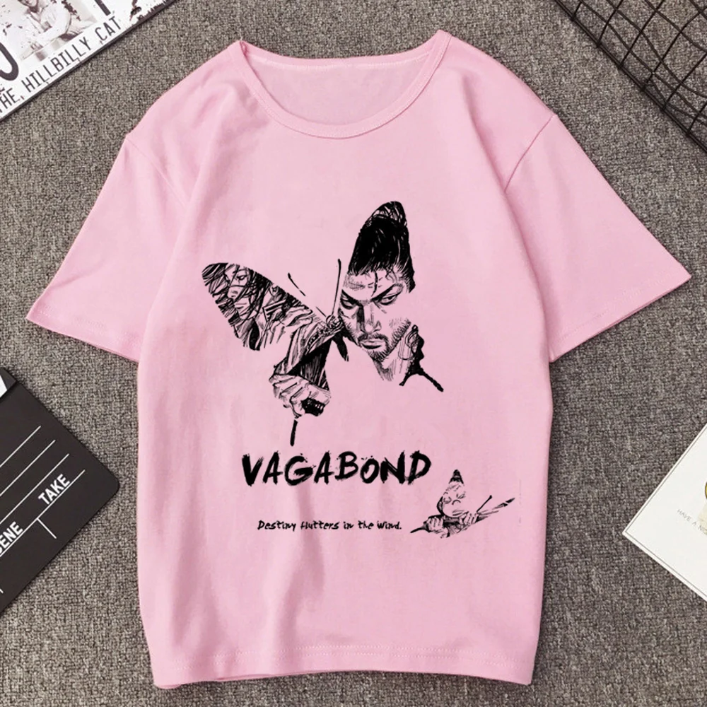 Фото Футболки Vagabond в корейском стиле shoujo, модные футболки jojifuku, психоделические футболки, альтернативные футболки в стиле манга, jojifuku, хараджуку. №1