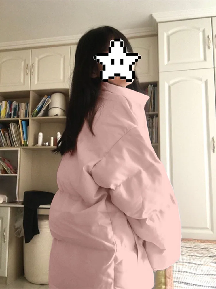 Two-Dimensional Cartoon 90 White Duck Down Cute Down jacket Winter Collar Light Warm down Coat Outerwear