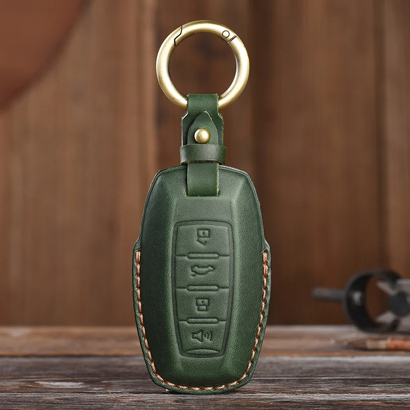 

Leather Car Key Case Cover Fob for Haval Jolion H2S H4 H7 H9 H6 H6 Coupe H6S F5 F7 F7X M6 H8 Dargo H2 HS 2020 Great Wall GWM