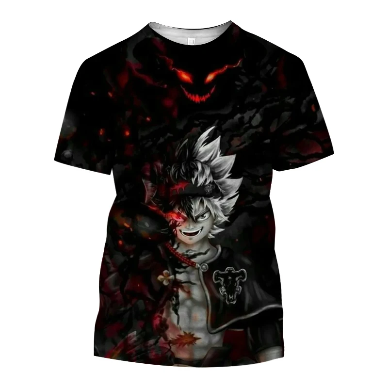 

Anime Black Clover 3D Print T-shirt Fashion Trendy Cool Casual Streetwear Men Women Loose Short Sleeve Casual Cool Tops Tee