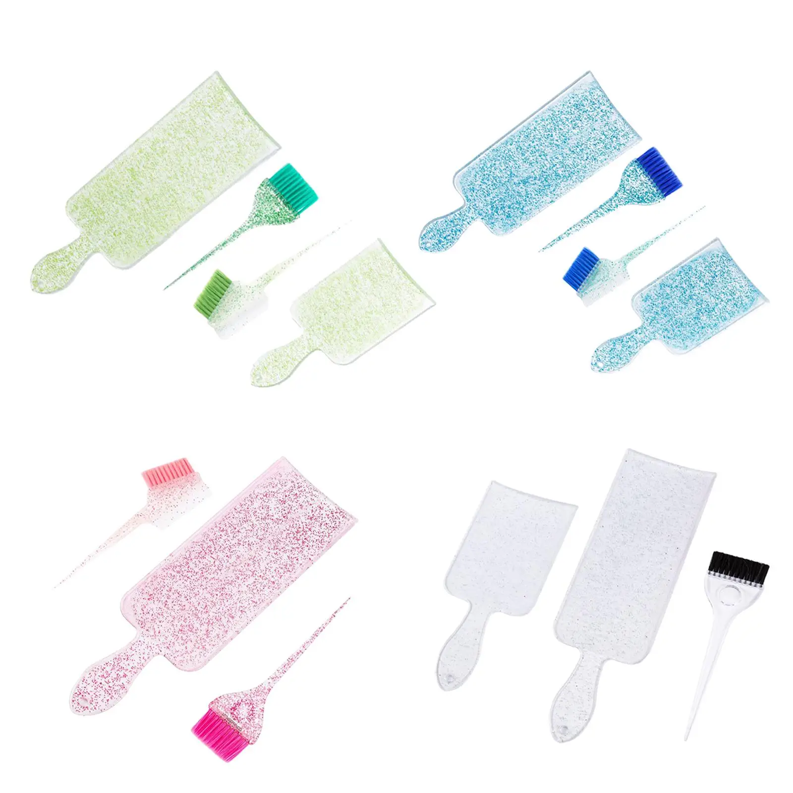 

Hair Coloring Comb Brush Kit Hair Baking Board Plastic Hair Dye Coloring Kit for Hair Styling Home Salon Men Women Old Kids