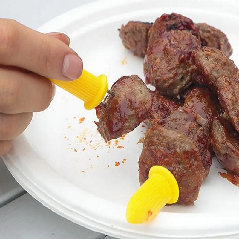 

12pcs Jumbo Corn On The Cob Holders Set Steel Corn Corn Plate Skewers Bbq Hot Forks Prongs Dish Bbq Fork Meat Tool Dog I2t4