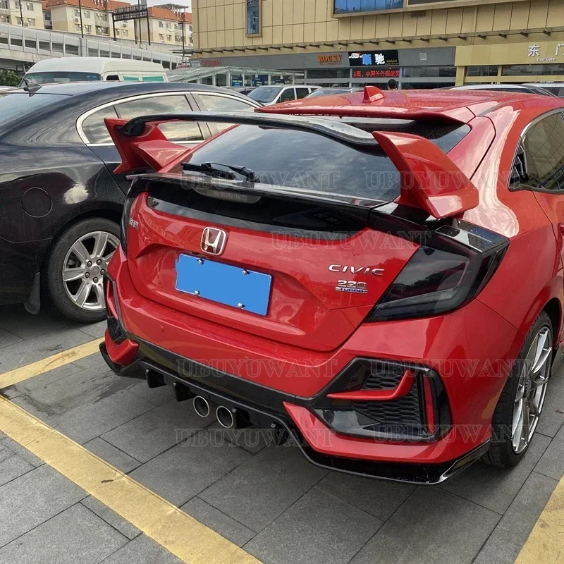 

Для Honda Civic 2016 2017 2018 2019 2020 10-го поколения FK7 хэтчбек задний спойлер Type-R стиль тюнинг крыло багажника украшение для губ