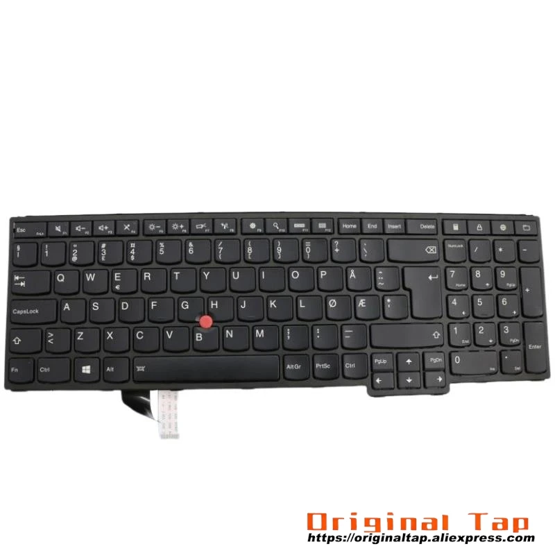 NO Норвежская клавиатура с подсветкой для Lenovo Thinkpad S5 Yoga 15 00HN285 00HW670