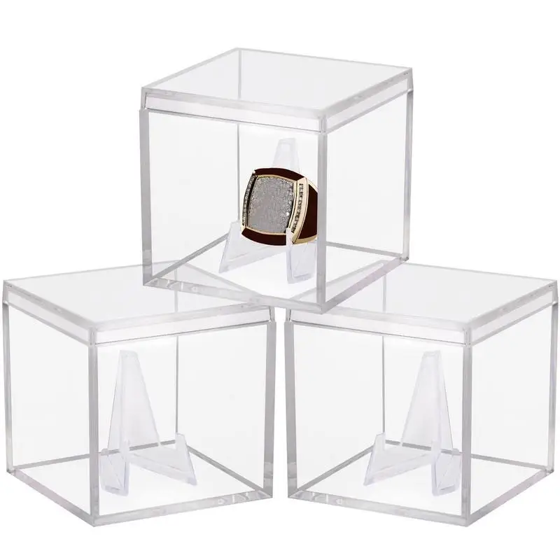 

Collectable Display Case Acrylic Transparent Coin Holder Waterproof Clear Storagre Rack Holder For Coin Collection Ring Display