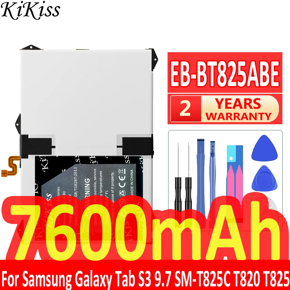 

Мощная батарея 7600 мАч KiKiss для Samsung Galaxy Tab S3 9,7 EB-BT825ABE T820 T825