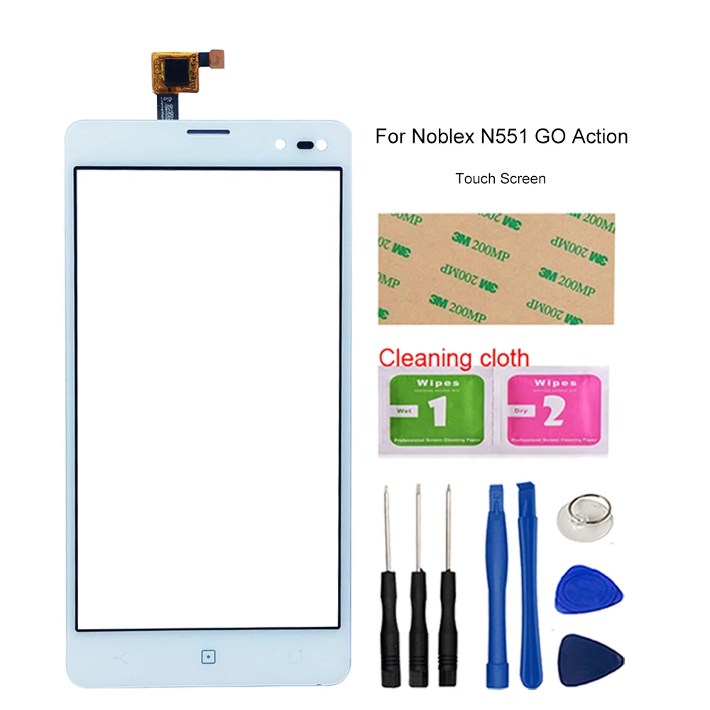 

Сенсорный датчик для Noblex N551 GO экшн сенсорный экран дигитайзер внешнее стекло Сенсорная панель запасные части