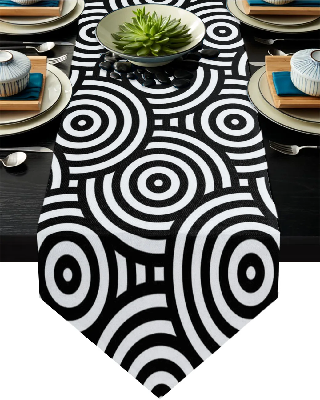 

Концентрические круги для плитки, настольные дорожки для гостиной, кухни, декор стола, для улицы вечерние вечеринки, свадьбы