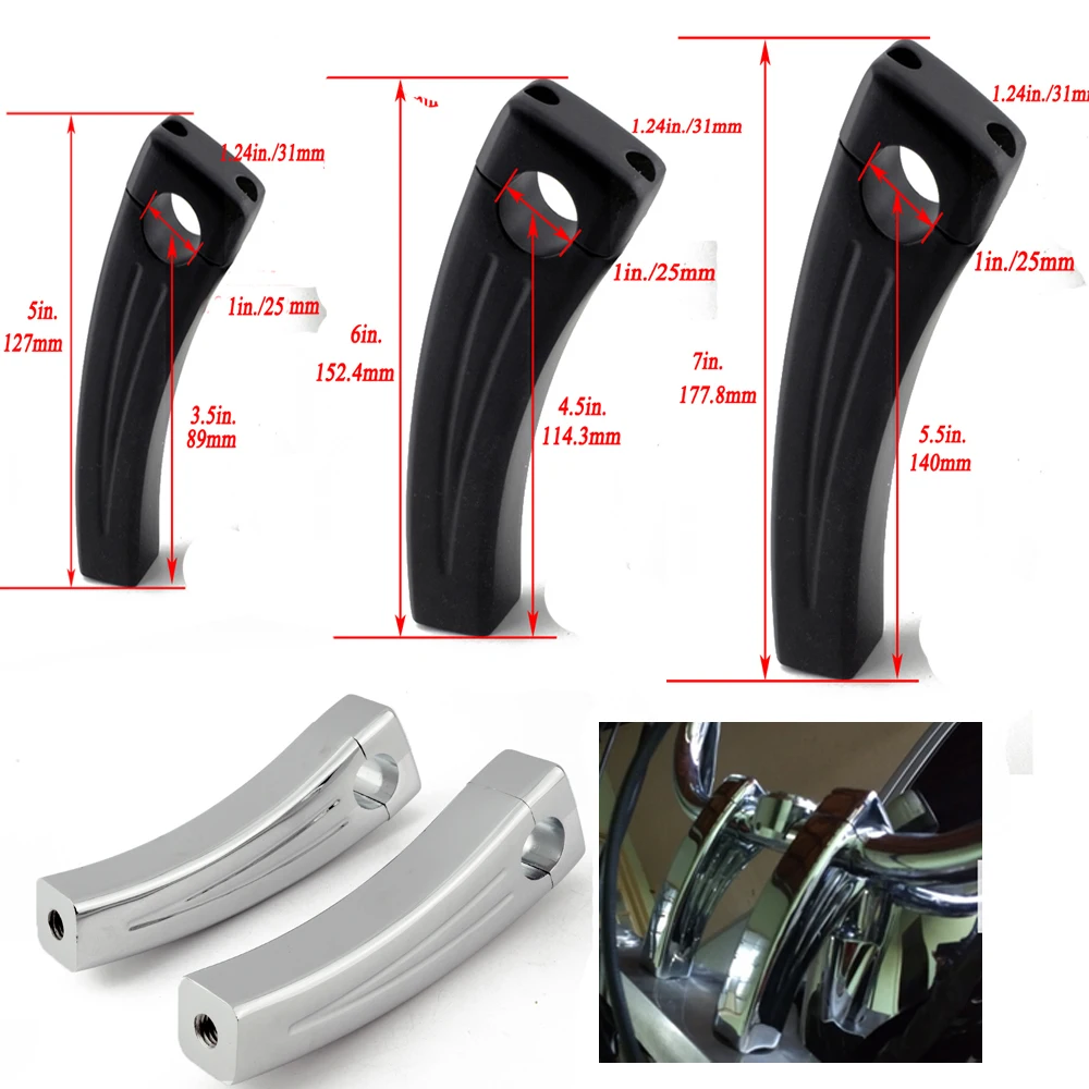 

1"25MM Motorcycle Heightening Fixed seat Clamps Risers Handlebar Bar Risers Mount For Harley Iron XL 883 1200 STEED 400 600 VLX