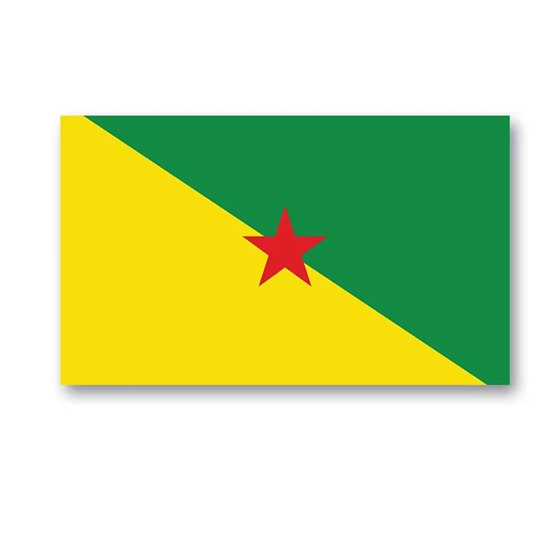 Наклейки на бампер с французским флагом гианы из прочного водонепроницаемого