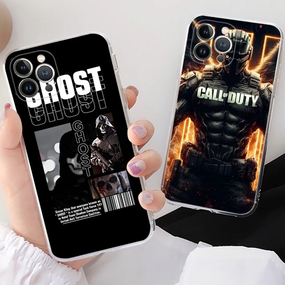 Чехол для телефона C-Call Of D-Duty iPhone 16 15 14 13 12 Mini 11 Pro XS Max X XR SE 6 7 8 Plus мягкий силиконовый
