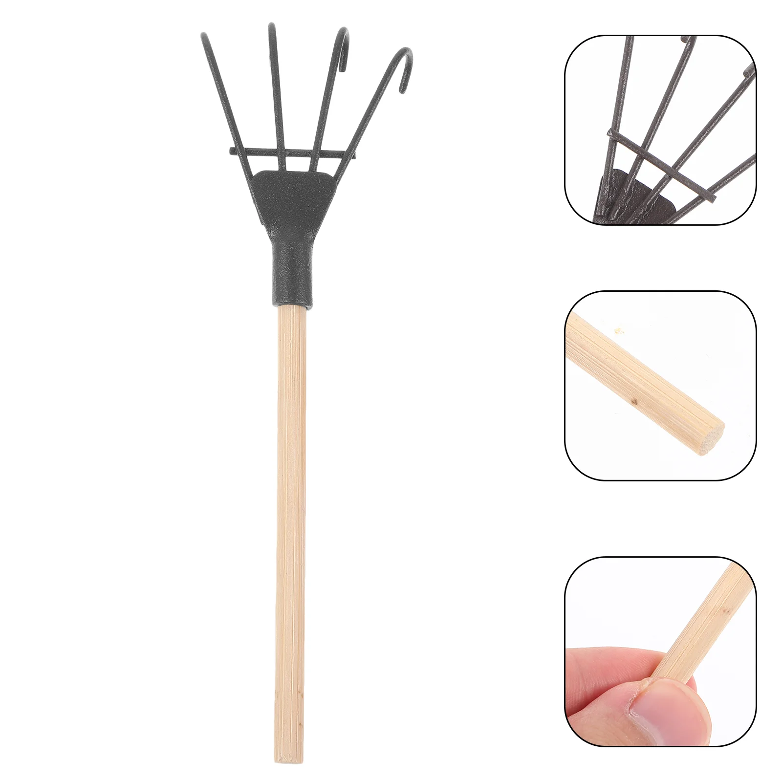 

5Pcs Miniature Rakes Handicrafts Ashes Rakes Balcony Planting Tools Small Ash Rakes