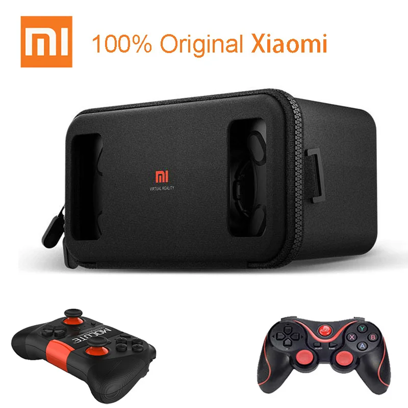 

Original Xiaomi VR Play Virtual Reality 3D Glasses for 4.7- 5.7 Phone Headset Xiaomi Mi VR Play2 with Cinema Game Controller New