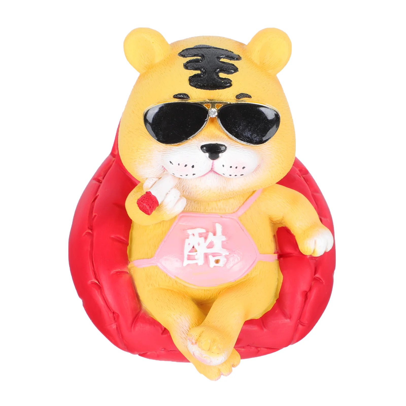 

1 шт., креативный восхитительный орнамент тигра из смолы, украшение тигра из смолы, скульптура животного