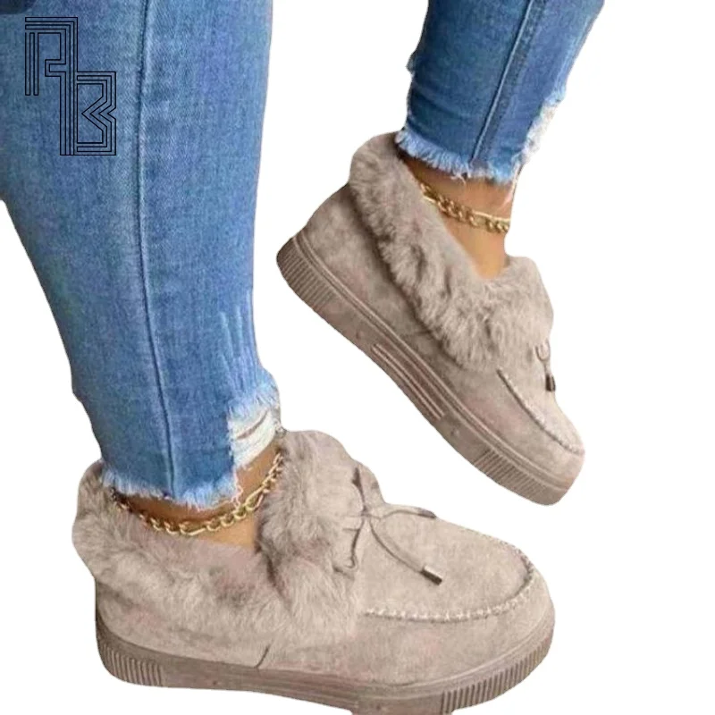

Женские ботинки, зимние плюшевые повседневные ботинки на одной ноге, женские универсальные Удобные Плюшевые ботинки, нескользящая обувь, модные ботинки в Корейском стиле