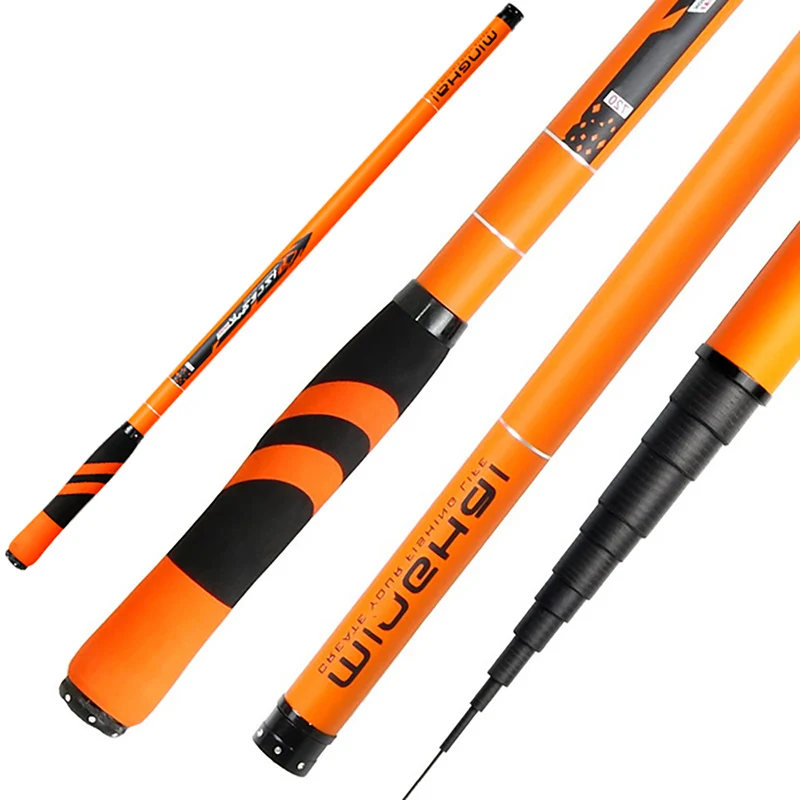 

2023 BAKAWA Carp Feeder Fishing Rod Carbon Fiber Telescopic Hand Pole 3.6M 4.5M 5.4M 6.3M 7.2M Stream Rods Tackle Pesca