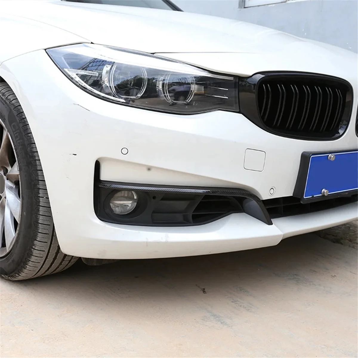 Стильные передние противотуманные фары из углеродного волокна полоски для фар