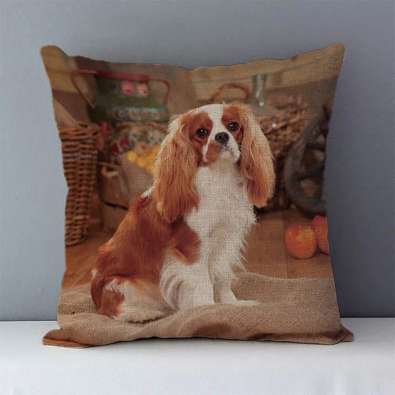 

Декоративные подушки YOUNMLEY с принтом собаки, лен/хлопок