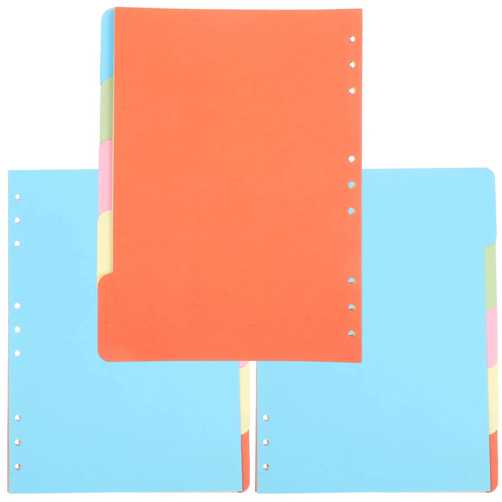 

15 Pcs Separator Sheet Index Paper Dividers Binder Page Book Binder Perforation White Cardboard Detachable Tabs Notebook