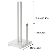 Countertop Paper Towel Holder Bathroom Vertical Stand Freestanding Dispenser Home Papertowel Countertop Storage