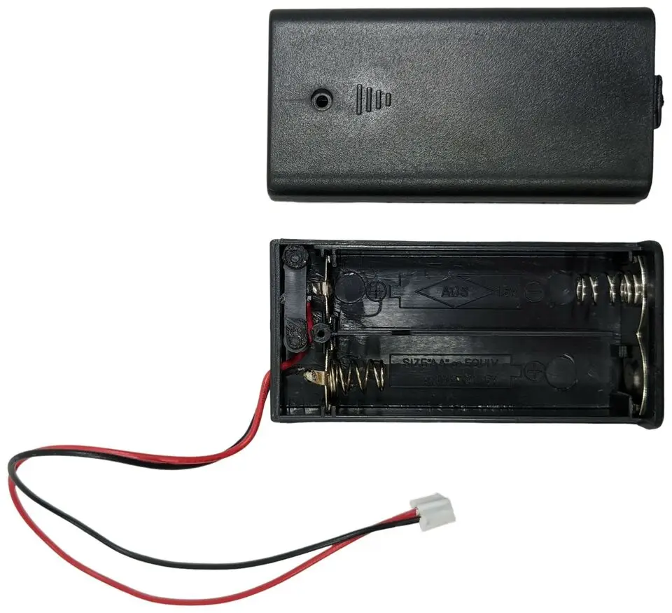 50 шт./партия коробка-держатель для батарей 2 AA с разъемом PH2.0 JST