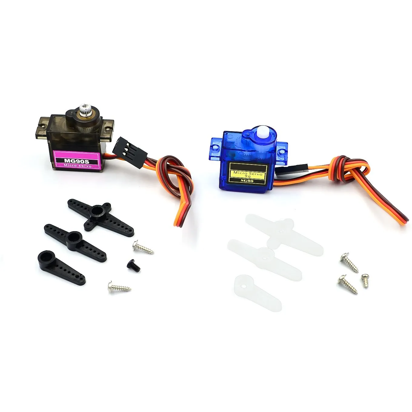 

Sg90 MG90S Metal Geared Micro Servo For Toy Boat Car Airplane Helicopter