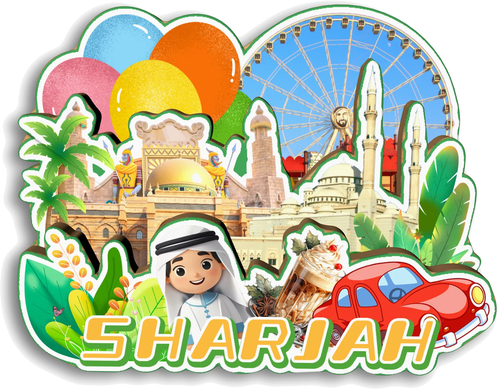 

Магнит на холодильник Dubai Abu Dhabi Sharjah United Arab Emirat
