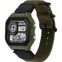 synoke mens sports watch electronic digital mens watches nylon strap casual army green waterproof man clock relogio masculino