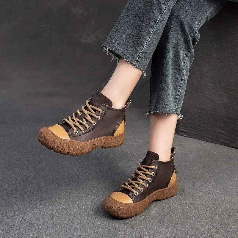 Koznoy/Новые ботильоны из коровьей натуральной кожи 3 см весенние женские осенние на