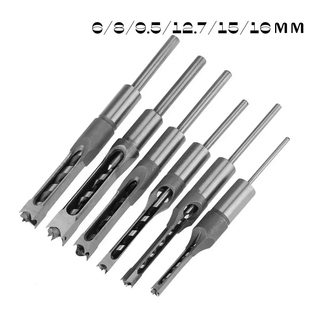 

Krachtige 6/7 шт. сверла для квадратных отверстий, набор долот для деревообработки, высокоскоростная сталь, сверла для квадратных отверстий
