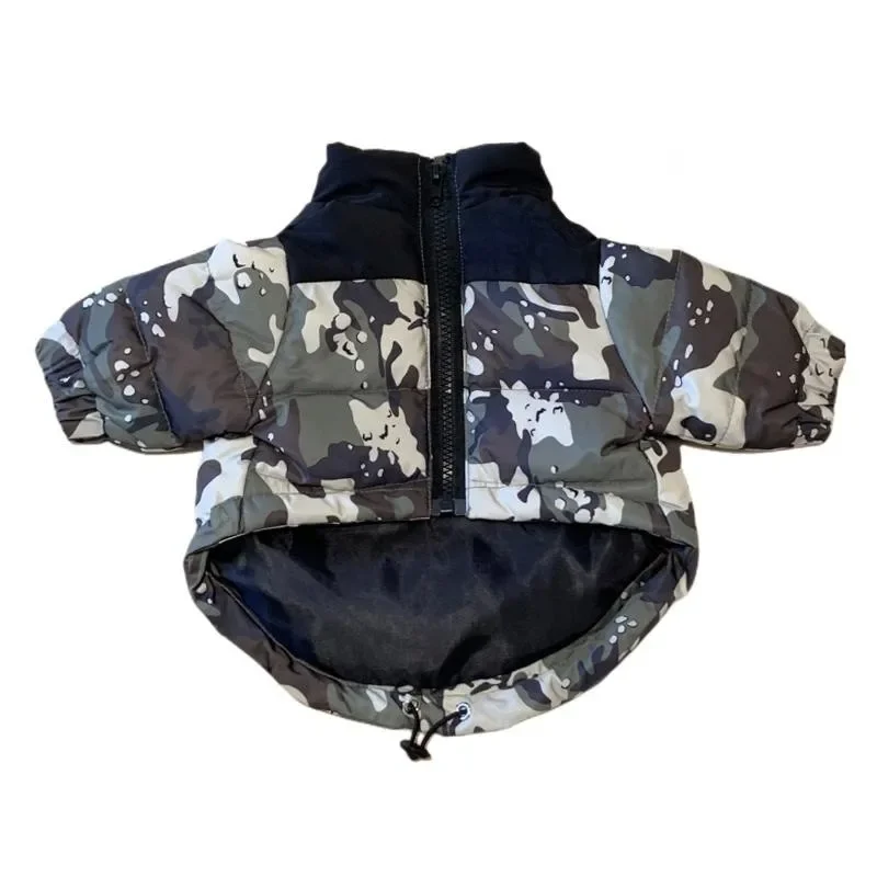 

Winter Pet Dog Clothes for Small Dogs Pets Clothing French Bulldog Warm Down Jackets for Yorkies Camouflage Coat Pug Vest PC1806