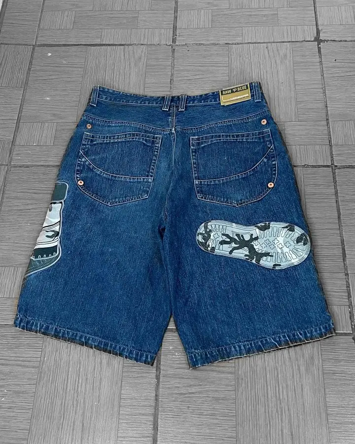 Мужские и женские джинсовые шорты Y2K