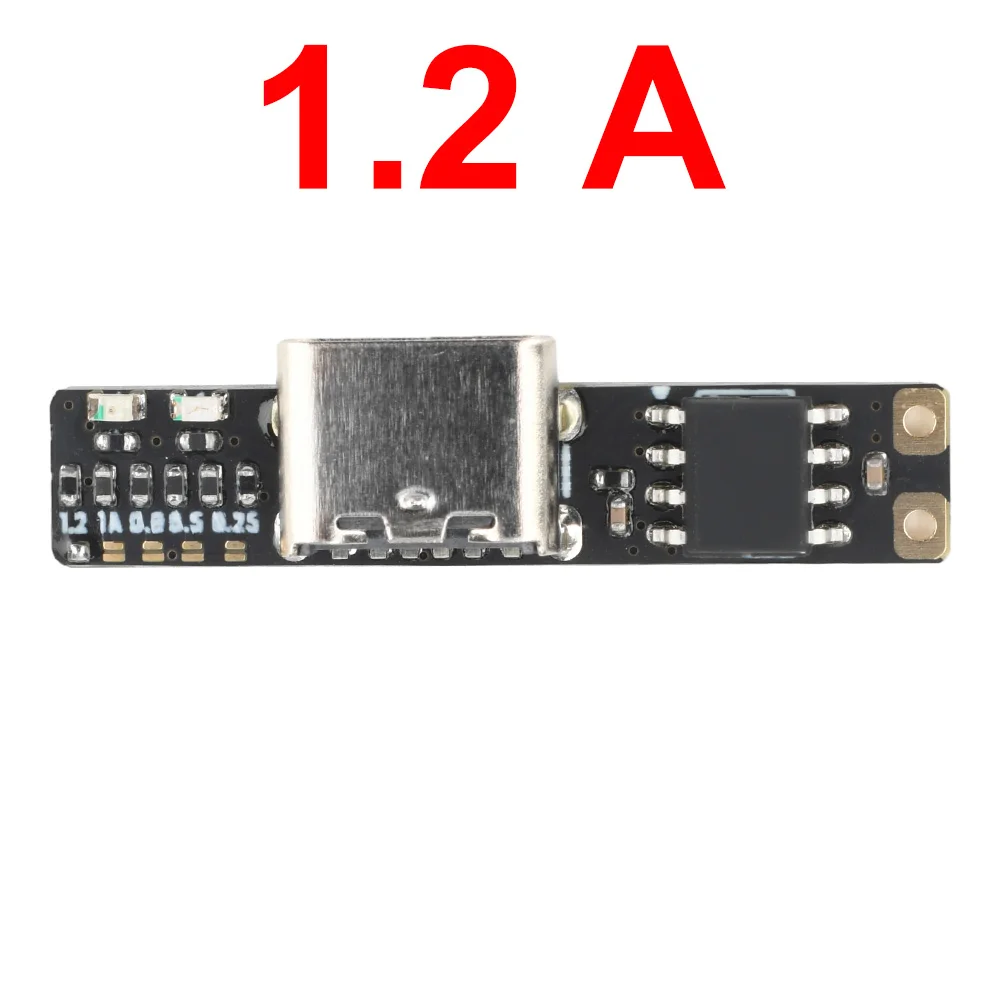 

Ультраузкая ультра-тройная зарядная плата для литиевой батареи постоянного тока 3,7 В, 1 А, 4,2 В, модуль преобразователя зарядного устройства, интерфейс Type-C, источник питания