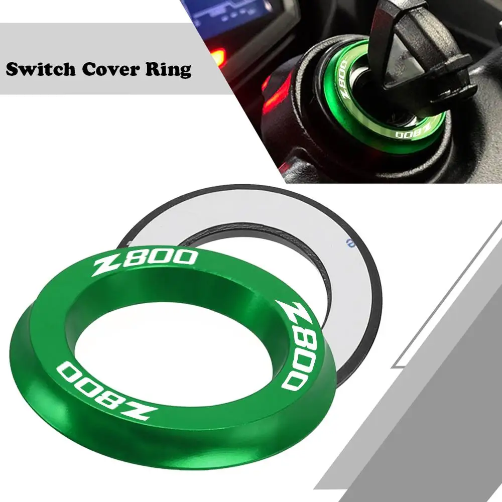 

Motorcycle Ignition Switch Key Cover Ring CNC Accessories Z800 LOGO For KAWASAKI z800 Z 800 EveRsion 2013-2017 2014 2015 2016