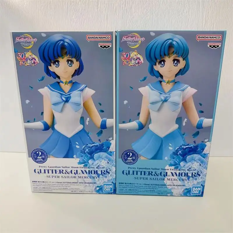 

In Stock Original Banpresto GLITTER GG ETERNAL Moon Super Sailor Mercury Toys Model Figurals Brinquedos Action Figure Gifts