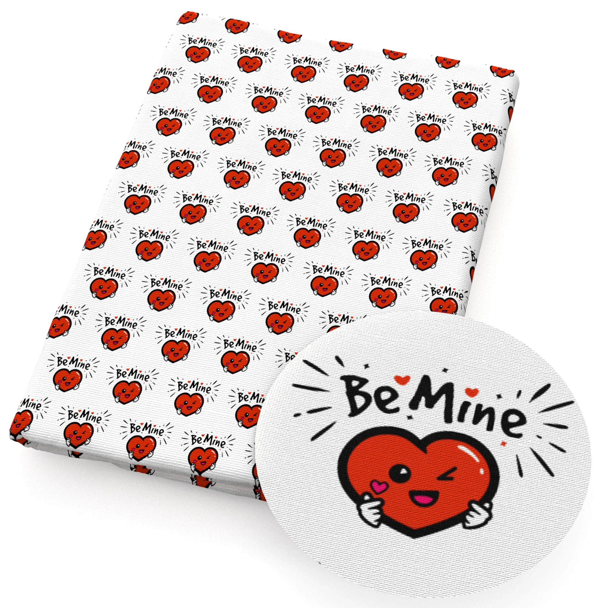 Хлопчатобумажная ткань в стиле Купидон 50x145 см