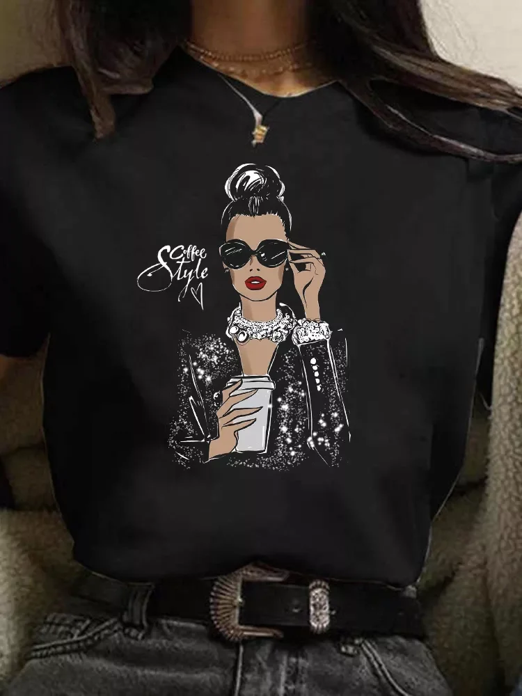 

Hot Sales Printed Female Tshirt Women Fashion Graphic Printed T-Shirt Harajuku Korean Style Short Sleeves Clothes Female