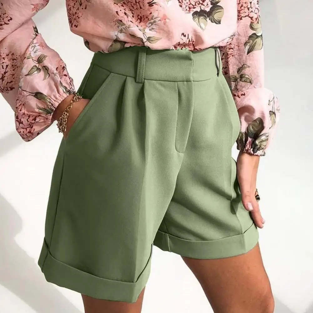 

Women's Shorts Long Vintage Casual Loose Black Classic Oversize Knee-length Shorts High Waist Summer Shorts for Women
