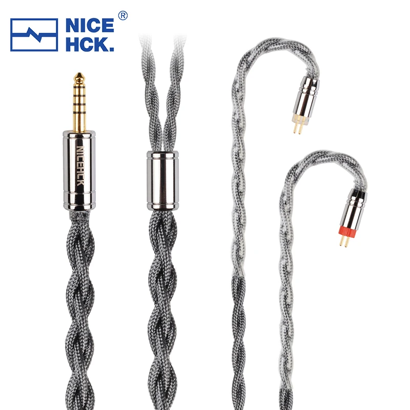 Медный провод NiceHCK grayrhino 6N OCC для наушников Hi-Fi, кабель 3,5/2,5/4,4 мм MMCX/2Pin для HOLA Zero KATO Winter Cadenza Aria A5000