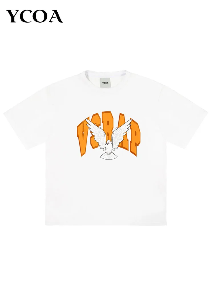 Мужская футболка с коротким рукавом Vsrap голубь графическая свободная в стиле