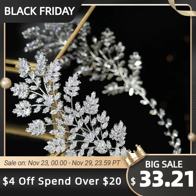 Тиары-повязки для волос с фианитом женские свадебные украшения 16 праздвечерние