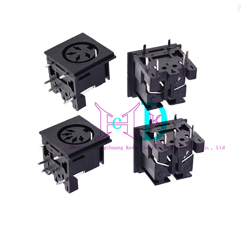 2 шт. аудиоадаптер DIN MIDI-кабель 5-контактный штекер с пластиковой ручкой гнездовой