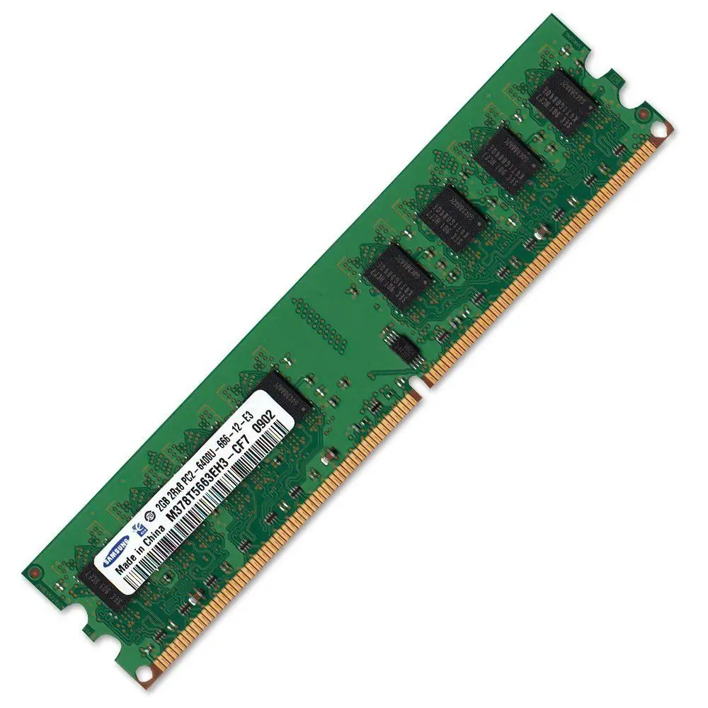 

2GB 2RX8 PC2-6400U-666 800MHZ M378T5663EH3-CF7 Desktop Memory