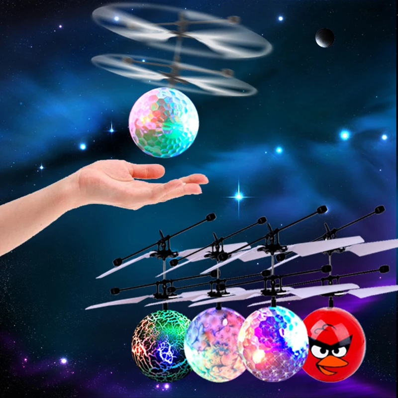 

Красочный летающий шар вертолет на радиоуправлении светящиеся Детские Летающие шары мини-Дрон инфракрасный индукционный самолет Радиоуправляемый Дрон игрушки