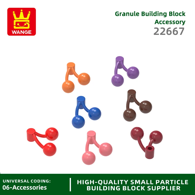 621 шт./партия Детский конструктор фрукты вишни