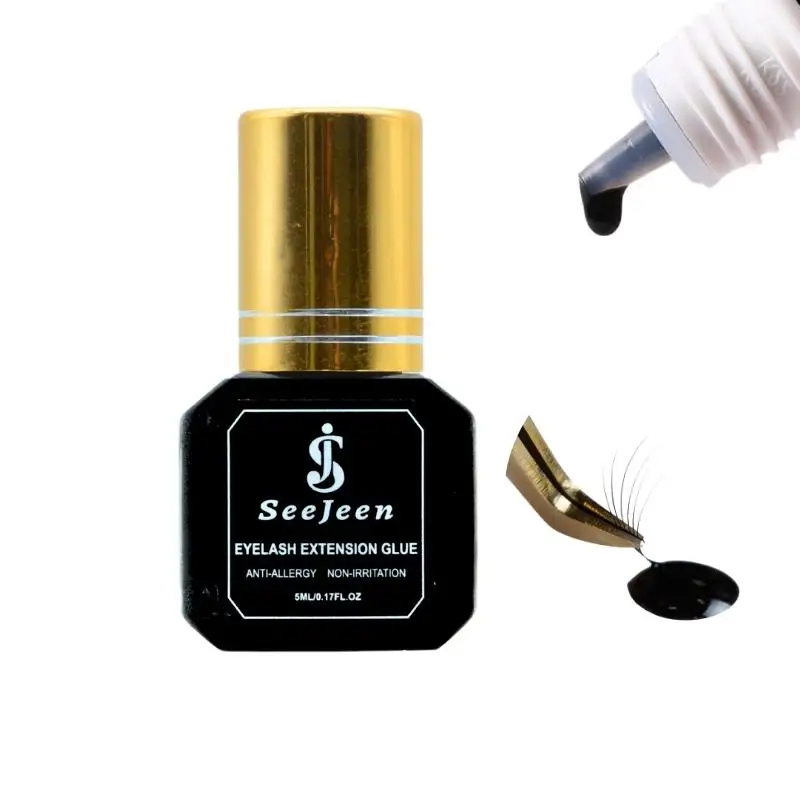 

Eyelash Extension Glue 0.5 Sec Fast Drying Retention -8 Week /(0.17fl.oz / 5ml) Eyelash Glue Waterproof Lash Extension Glue Semi
