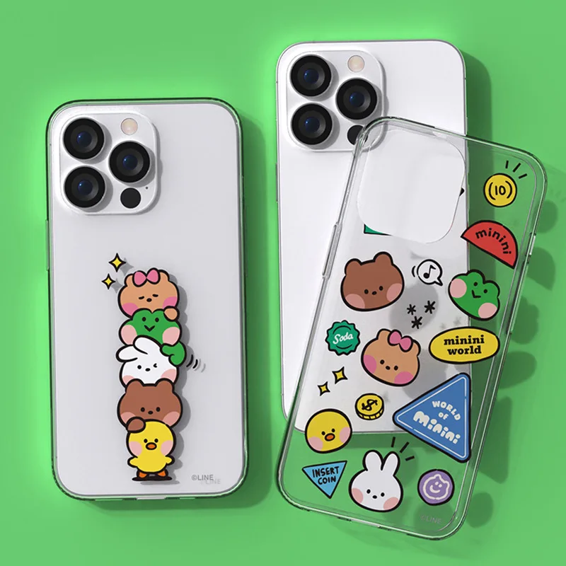 

Line Friends новый прозрачный Ультратонкий чехол для iphone 13 12 11 pro max