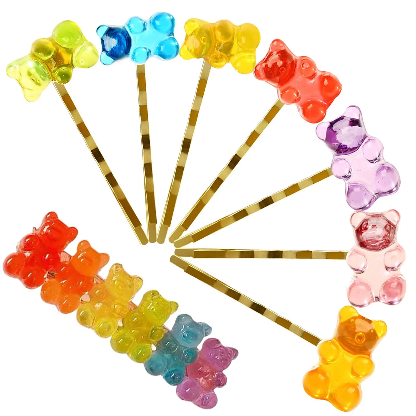 

Gummy Bear Hair Pins Hair Clips for Women Girls Kids Christmas Gift 2020 Hair Barrettes Gummy Bear Hairgrips Hairpins Barrette