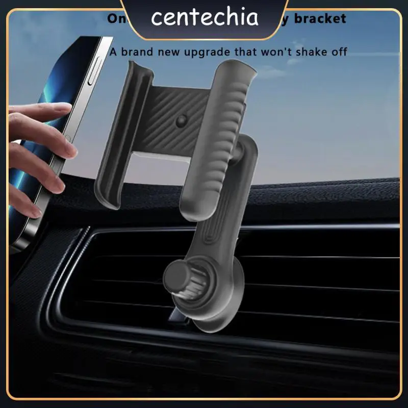

2023 New Mobile Phone Holder One-key Locking Memory Bracket Air Conditioning Outlet Telescopic Car Holder 360 Free Adjustment